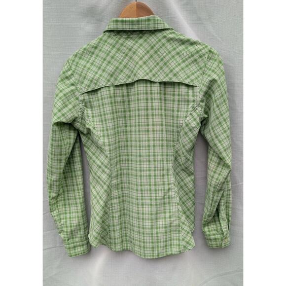 Guide Series Womens Green Plaid Long Sleeve Button Up Shirt Sz S Hiking Mesh - Picture 4 of 7